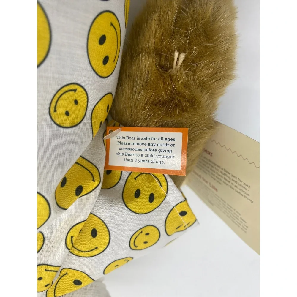 Vermont Teddy Bear‎ Get Well Soon Feel Better Plush Smiley Hospital Gown Bandage